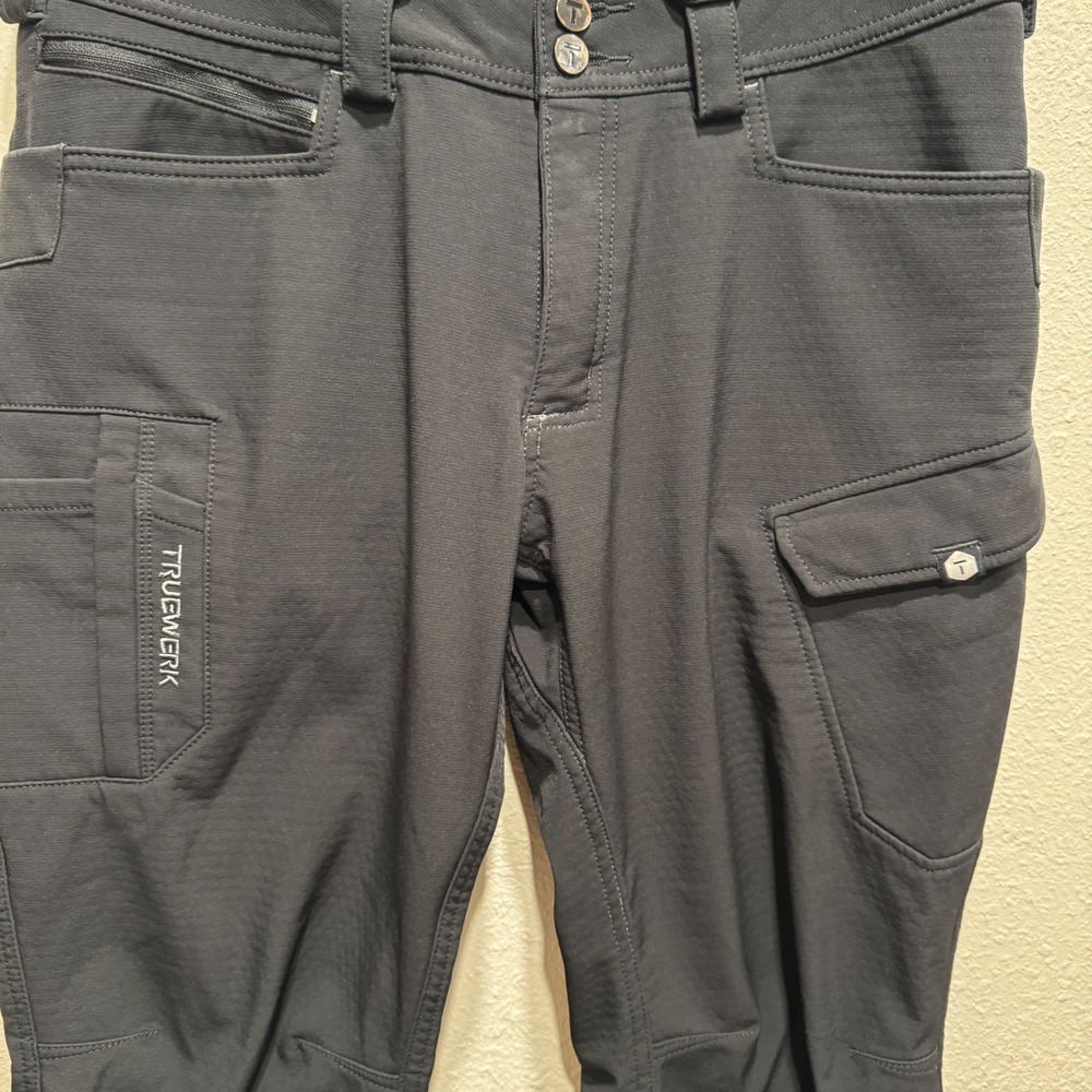 Truewerk T3 Werkpant Mens 34 Regular Black Fleece Lined Technical Work Pants